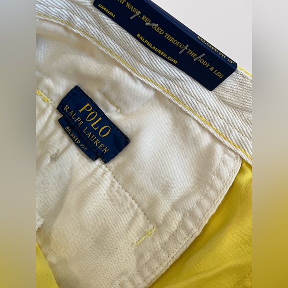 NWT Men’s Yellow Polo Ralph Lauren Relaxed Fit 10” Shorts - Picture 3 of 8